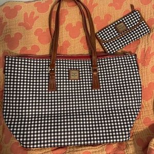 Dooney & Bourke Gingham Tote and Wallet